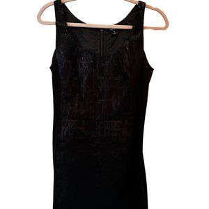 Gorgeous Black midi-dress, zippered in back
